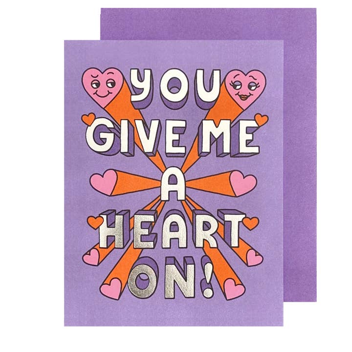 Heart On Valentine's Day Card for wholesale by The Social Type