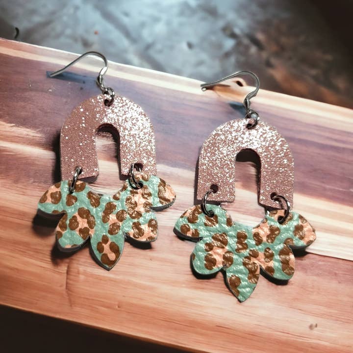 Bushleys Beauties, LLC - Wholesale Dangle Earrings - Arch and Flower Petal Earrings