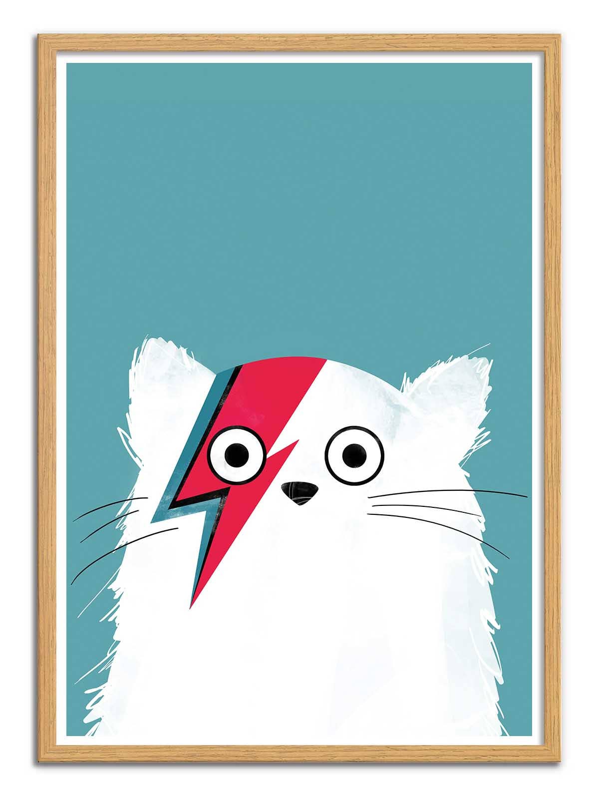 Wall Editions - Wholesale Poster - Art-Poster - Cat Bowie White - Doozal3