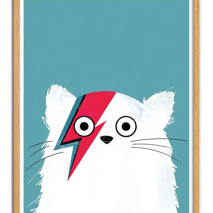 Wall Editions - Wholesale Poster - Art-Poster - Cat Bowie White - Doozal3