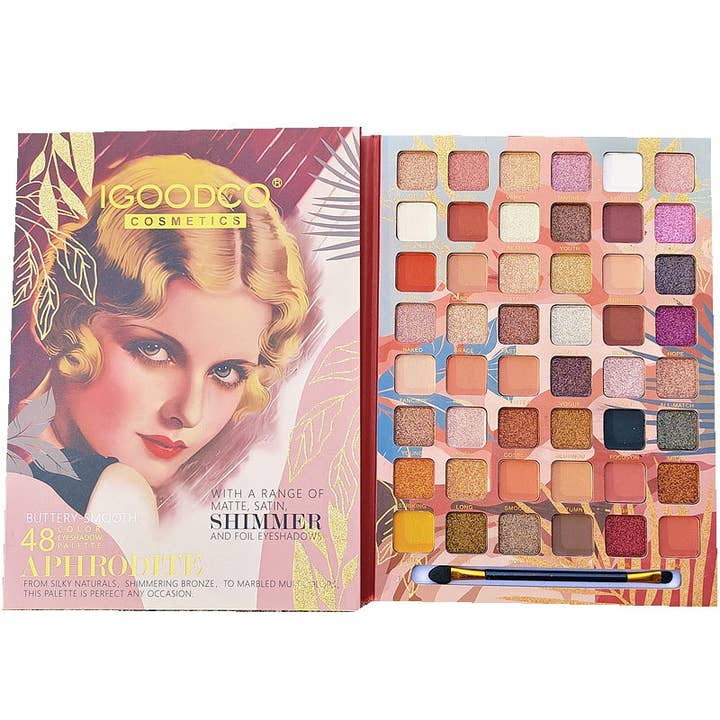 FurDecoration - Vendita all'ingrosso Palette di ombretti - Palette di ombretti Matte Glitter - 48 tonalità