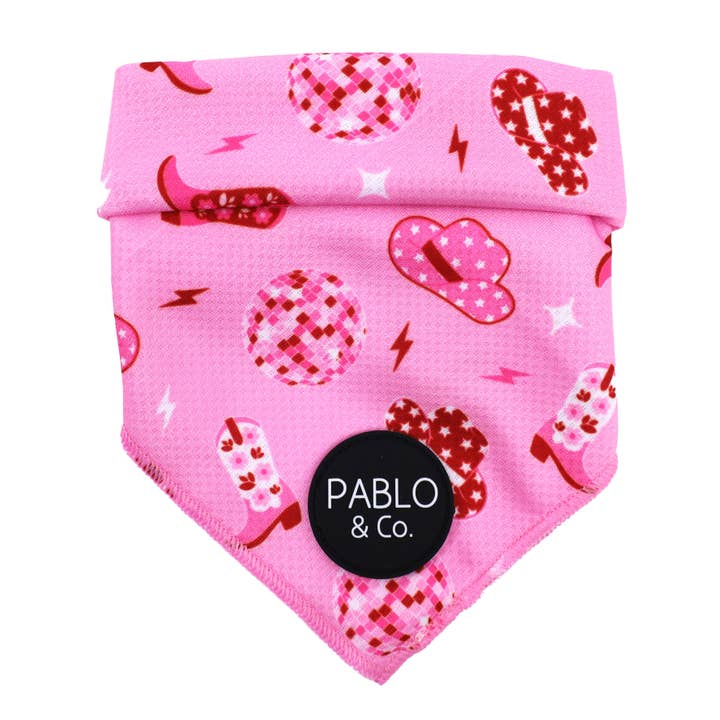 Pablo & Co. Boutique - Vente Bandana – chien - Disco Cowgirl - Bandana pour chien2