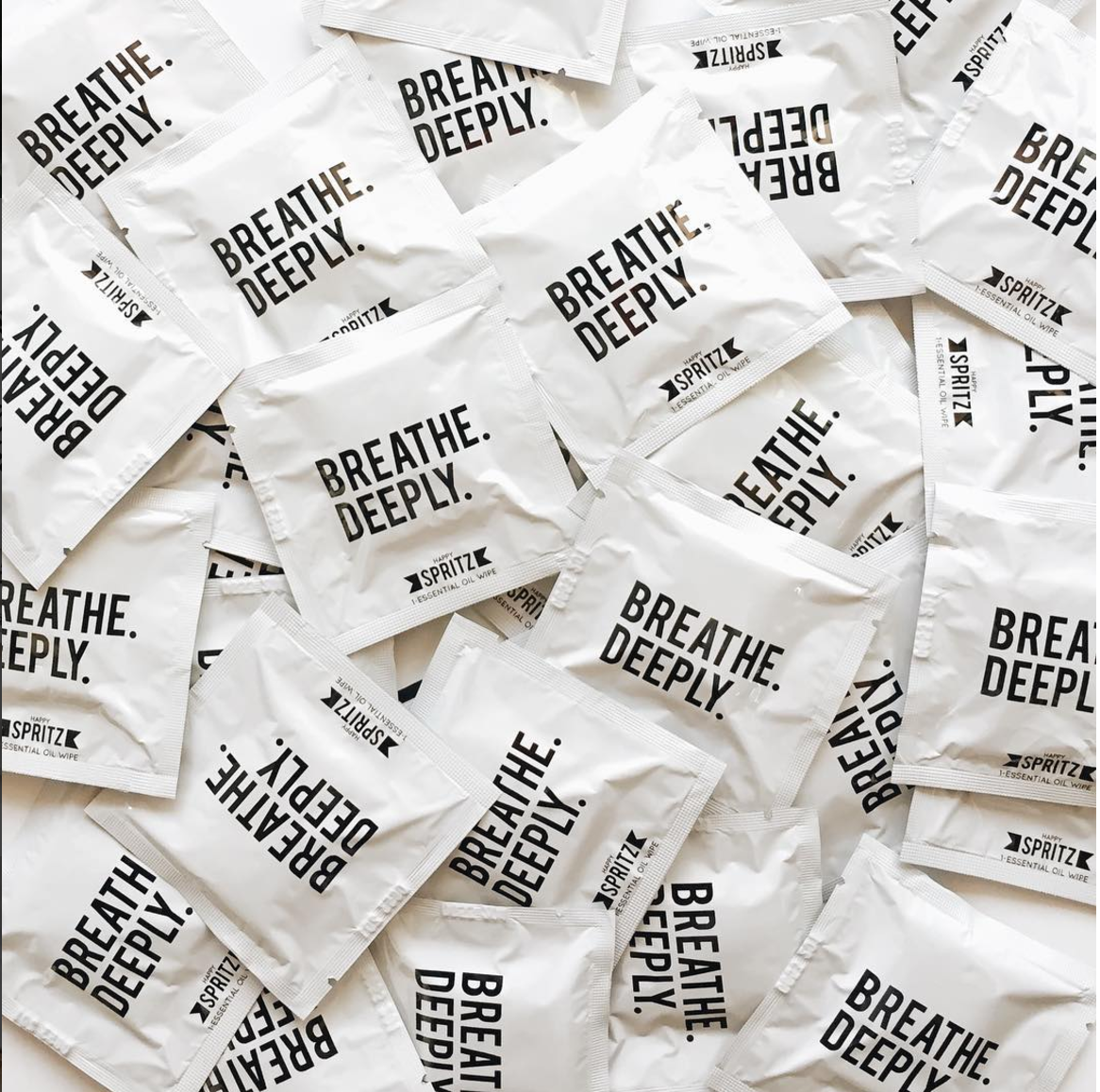 Happy Spritz - Wholesale Essential Oil - Breathe Deeply Essential Oil Towelette - 100 Unit Pre-Pack5