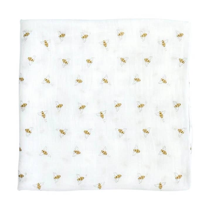 Bambus Muslin Swaddle Tæppe i travle bier for engroshandel hos Dear Perli