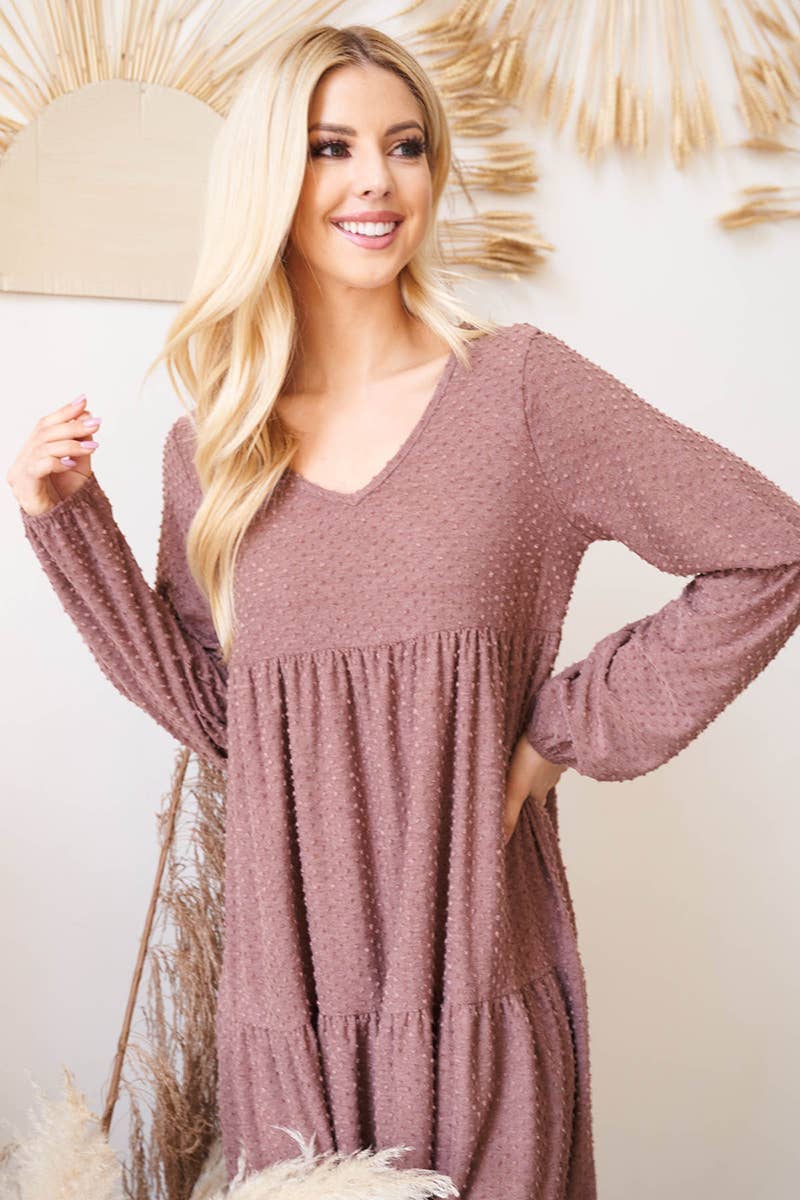 You & Me - Vendita all'ingrosso Vestito - Donna - PPD1246-ABITO A POIS SVIZZERI CON VOLANT CON MANICHE A SBUFFO32