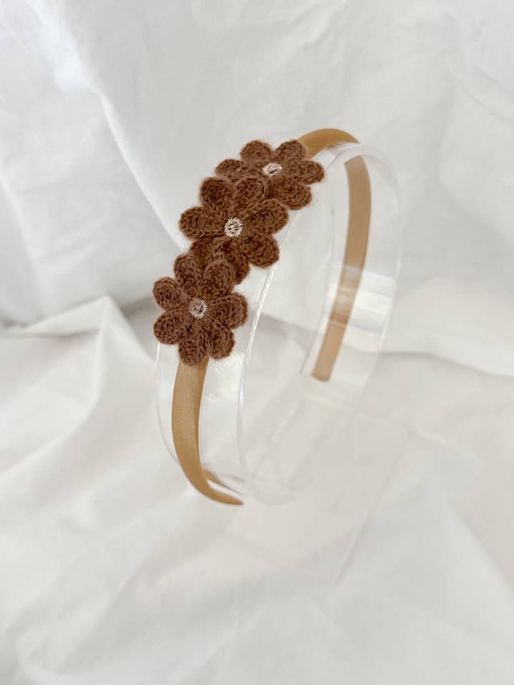 Diadème Faye - Marron pour la vente par Sweet Lemons Atelier