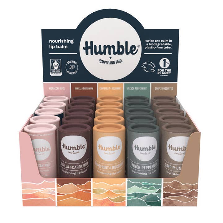 Humble Brands, Inc. - Wholesale Lip Balm Set - Variety Plastic-Free Lip Balm (25-pack)