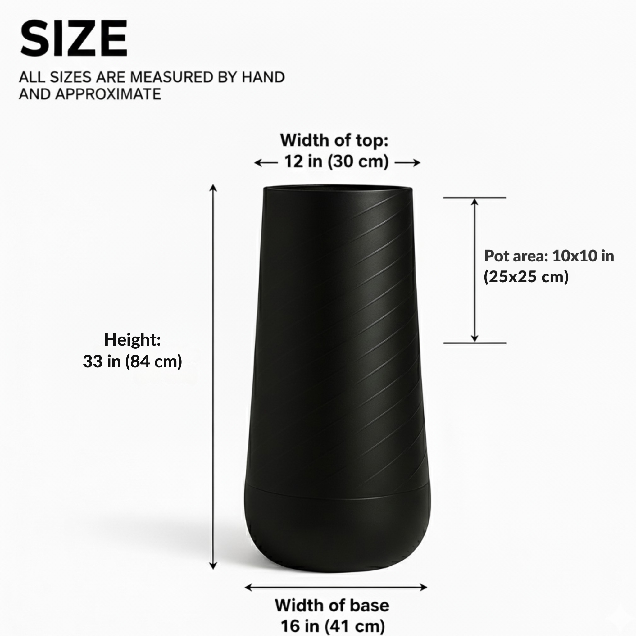 Sona Casa - Wholesale Plant Pot - Contemporary Decorative Self Watering Pot, Modern Tall Indoor Planter, 33 in Home, Office, Garden Decoration, Gift2