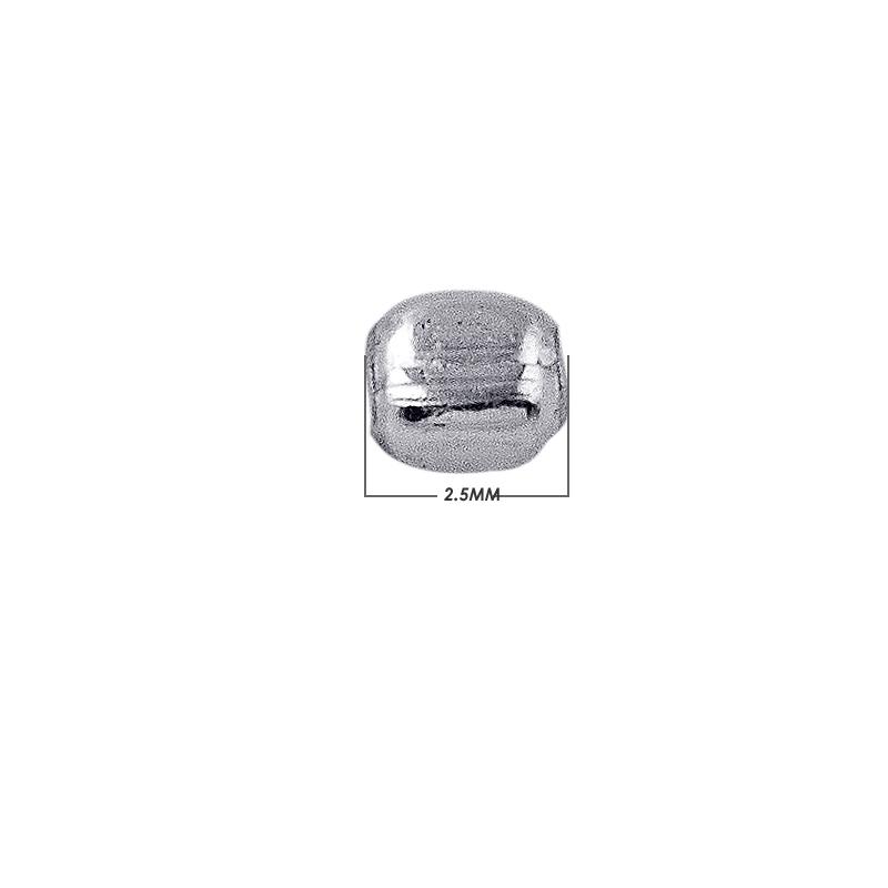 Bali Designs - Wholesale Craft Supplies - FSF-121 Silver Overlay Crimp Bead for Jewelry Making Wholesale4