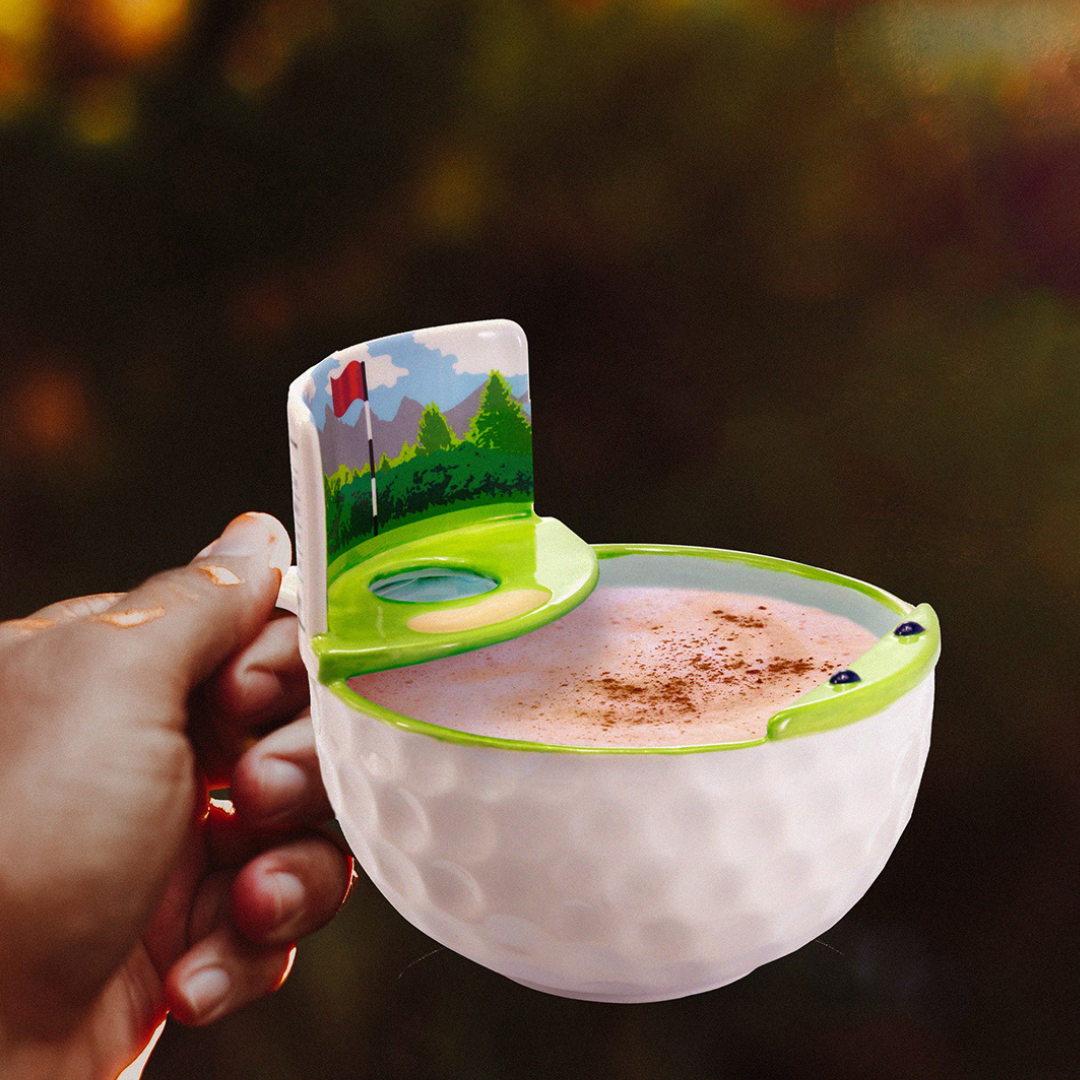 MAX'IS Creations - Wholesale Coffee Mug - The  Golf Mug with a Green - Dishwasher Safe, Ceramic3