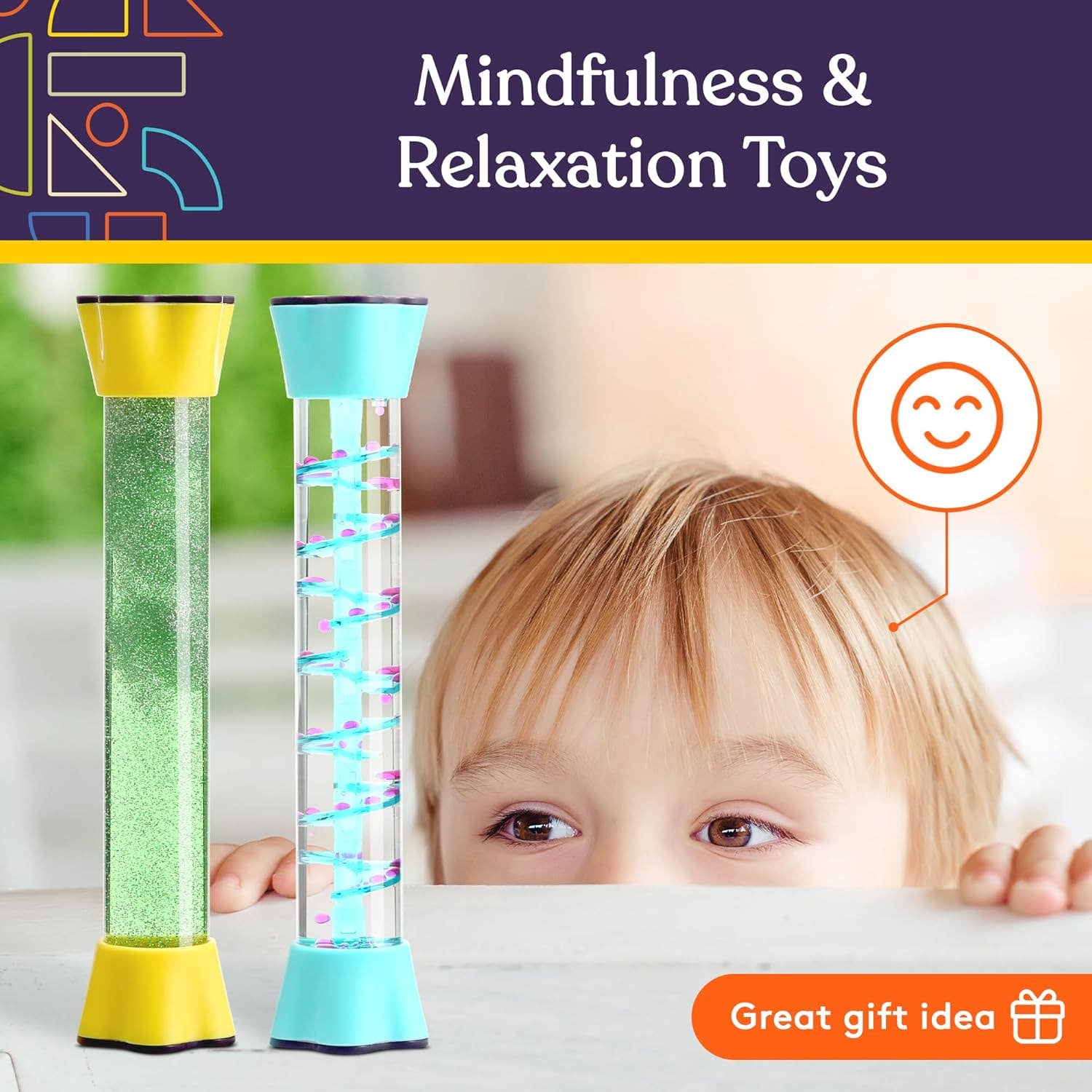 Special Supplies - Wholesale Fidget Toy - Kids - Special Supplies Liquid Motion Bubbler Toy Cool Tubes 6-Pack Colorful Hourglass Timer with Droplet Movement, Bedroom, Sensory Play, Cool Home or School3