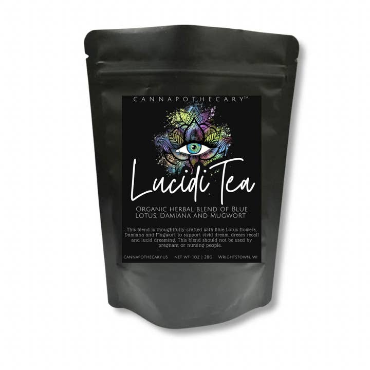Cannapothecary - Wholesale Loose Tea - Luciditea Lucid Dreaming Blend - Mugwort + Blue Lotus - 28g