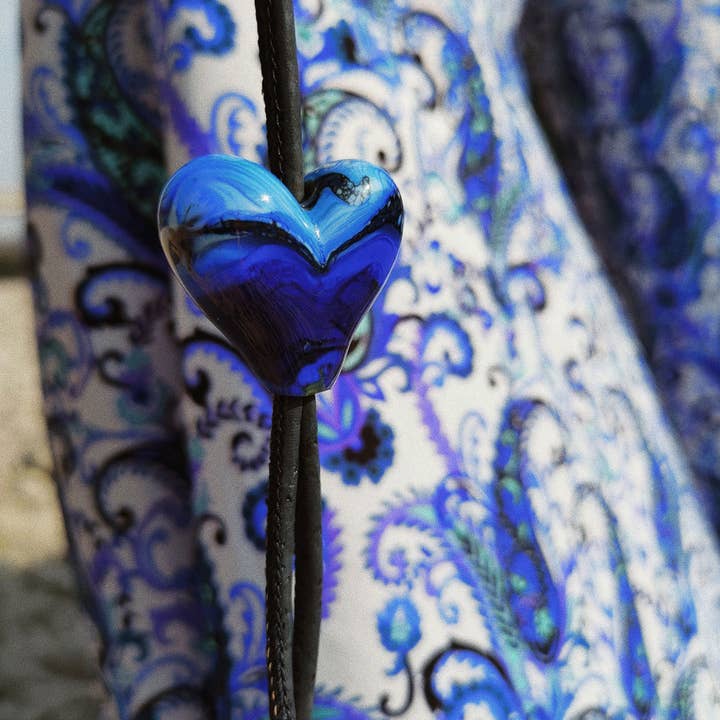 Fish Art – wholesale Individual charm/pendant – Murano Glass Heart pendant FLORES