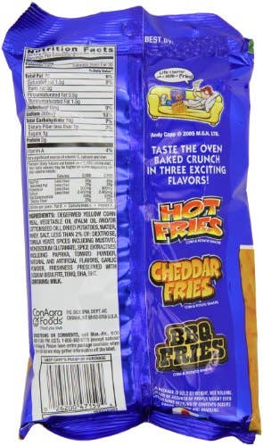 Shop The King - Wholesale Chips - Andy Capp's Capp Hot Fries 3 oz 12 Per Box2