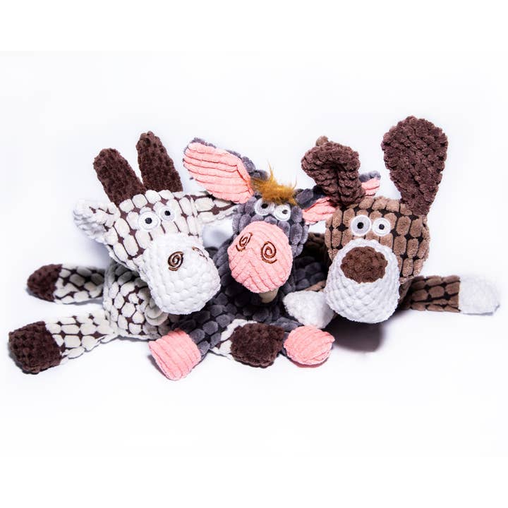 Donkey, Cow and Dog 3 Pack for wholesale by Glow Pups