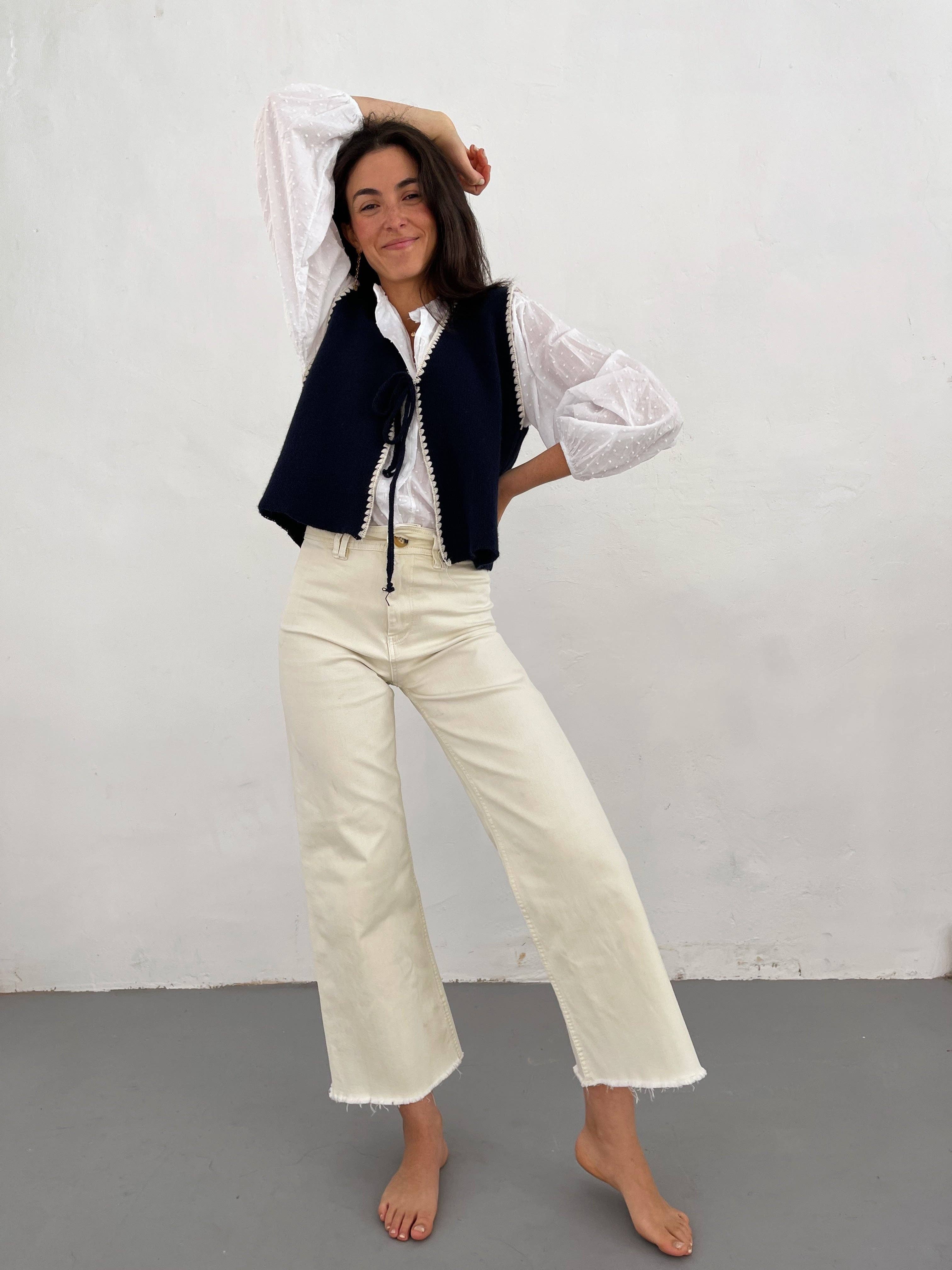 MindTraveler – wholesale Väst - Dam – Marine Dot Vest2