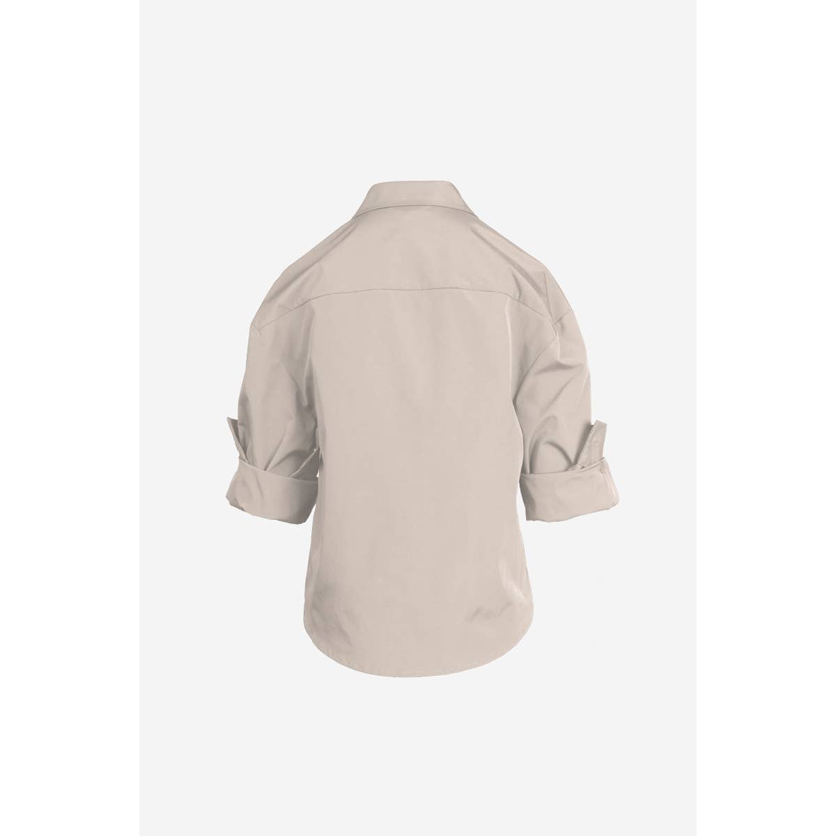 Naked Zebra – Großhandel Bluse – Damen – Bluse mit hochgekrempelten Ärmeln und Knopfleiste20