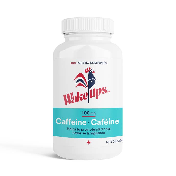 Wake-Ups – Großhandel Nahrungsergänzungsmittel/Vitamin zum Einnehmen – Wake-Ups 100mg Koffein-Tabletten | Förderung der Wachsamkeit0