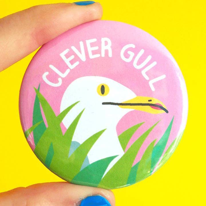 hello DODO - Wholesale Lapel Pin/Button - Clever Gull Badge