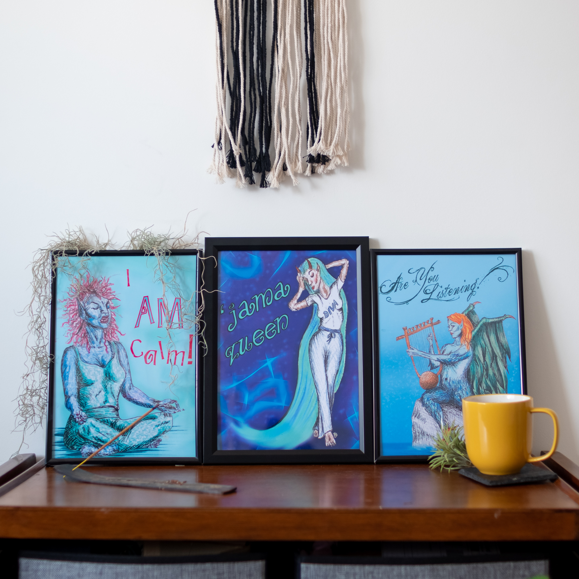 Hannah Kate Makes - Wholesale Art Print - Are You Listening? Art Print - Siren Harpy Greek Mythology14