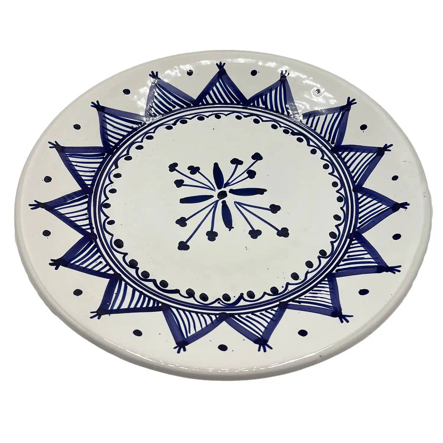 Etnico del Mondo - Wholesale Decorative Plate/Dish/Bowl - Tunisian Hand-Painted Ceramic Decorative Plate #22