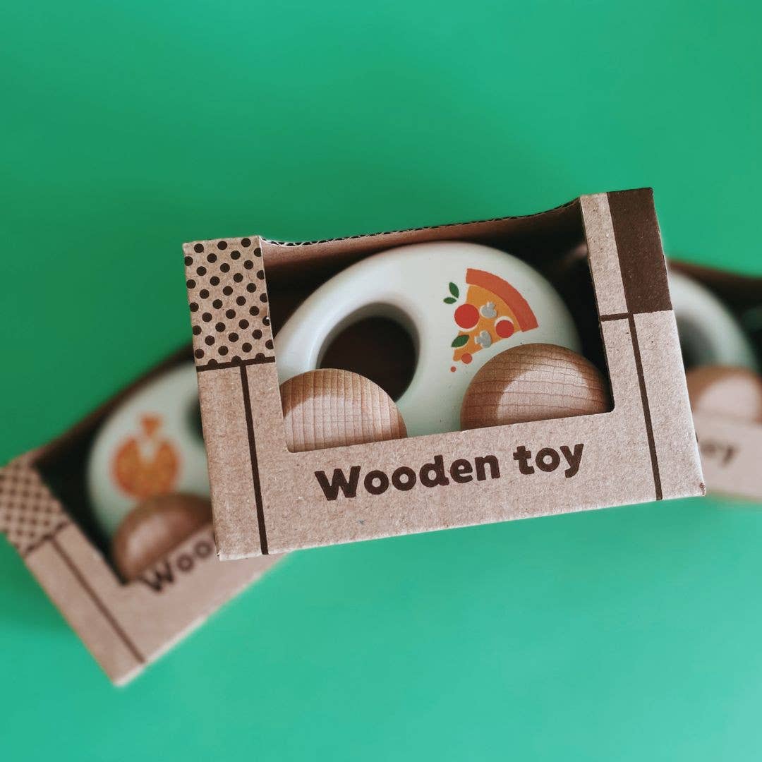 BAJO WOODEN TOYS - Wholesale Wood Toy - Kids - Pizza Car0