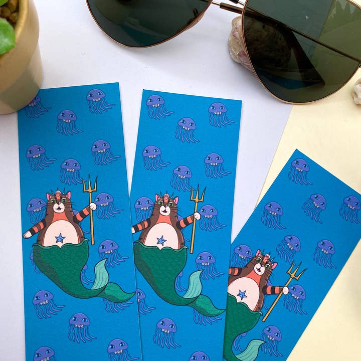 Handgjord katt sjöjungfru bokmärke för wholesale av Rye & Co.