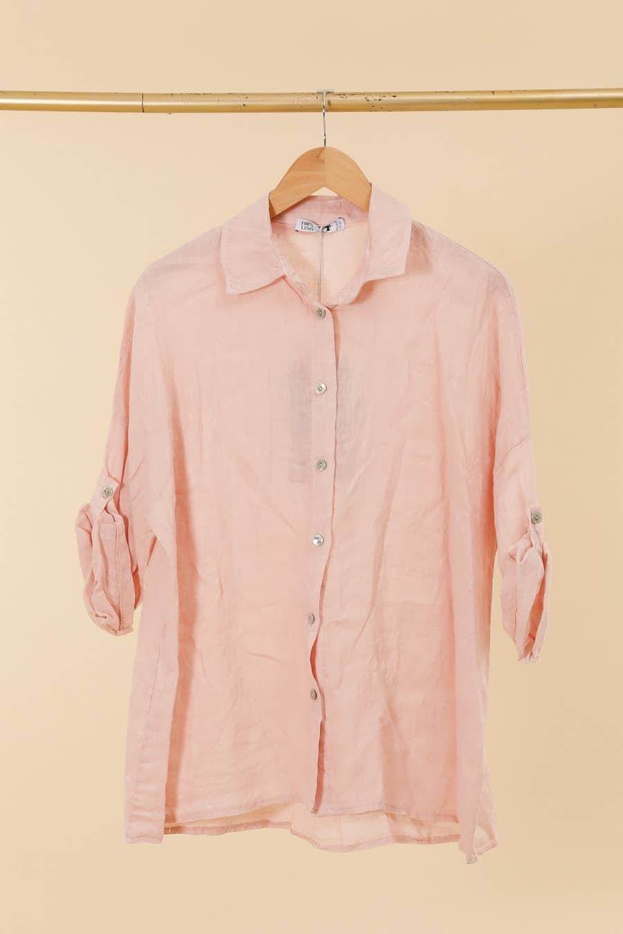 la maison des fibres naturelles - Wholesale Button Down Shirt - Women's - 620090u 100% linen shirt made in Italy20