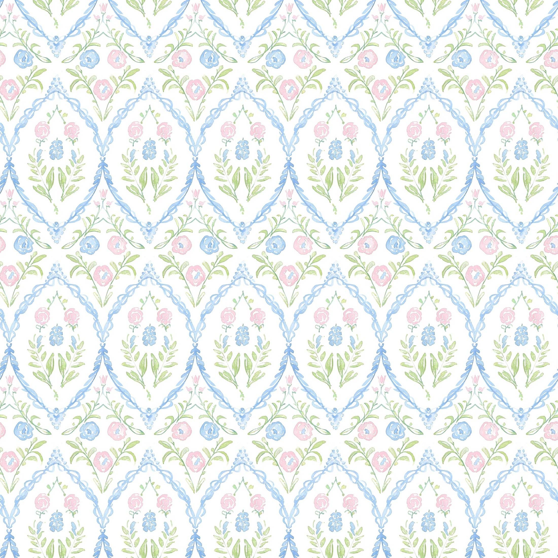 Beau Bottles – wholesale Wine gift bag – Beau Bottles Wrap Grandmillienial Floral Medallion - Prosecco Collection6