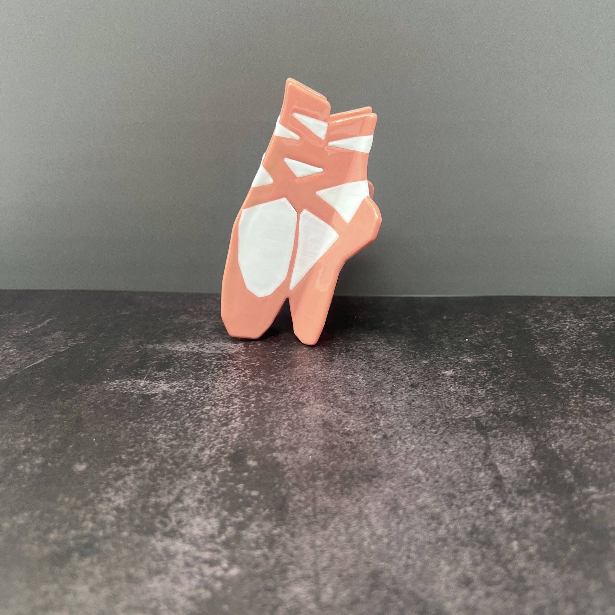 Rainbow Unicorn Birthday Surprise - Wholesale Hair Clip - Women's - Ballet Slipper Hair Claw Clip – Pink Dance-Inspired Accessory with Ribbon Ties for Ballerina Aesthetic & Elegant Hairstyles1