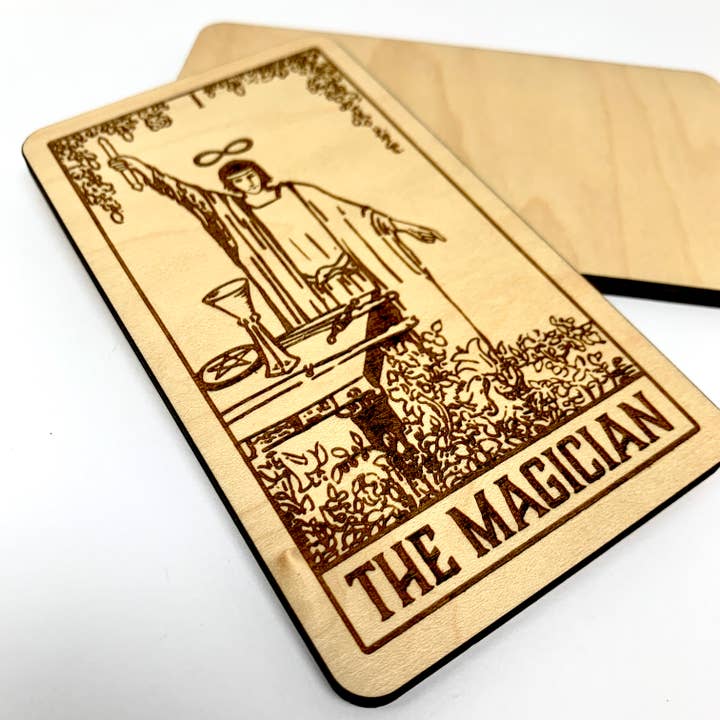 TAROT - 01 The Magician - Wood Tarot Card Art Wall Decor for wholesale by Insert Brand Here Shop