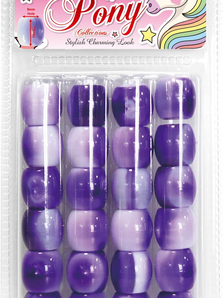 PERLINE ROTONDE JUMBO A SPIRALE BIANCA (VIOLA) per la vendita all'ingrosso da parte di MI Hair Distribution