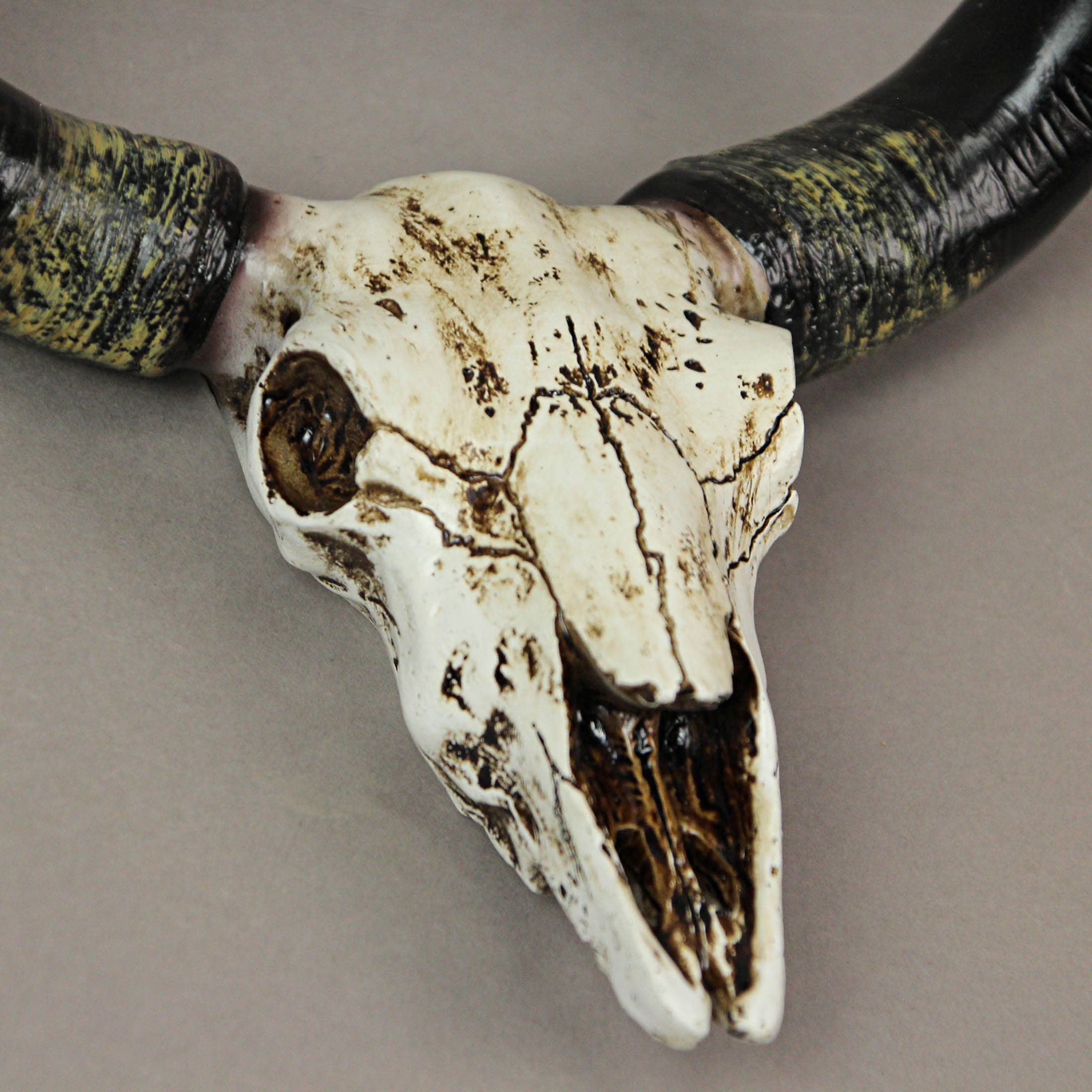 Zeckos – Engroshandel Toiletpapirholder – Rustik Faux Steer Skull Dekorative toiletpapirholder2