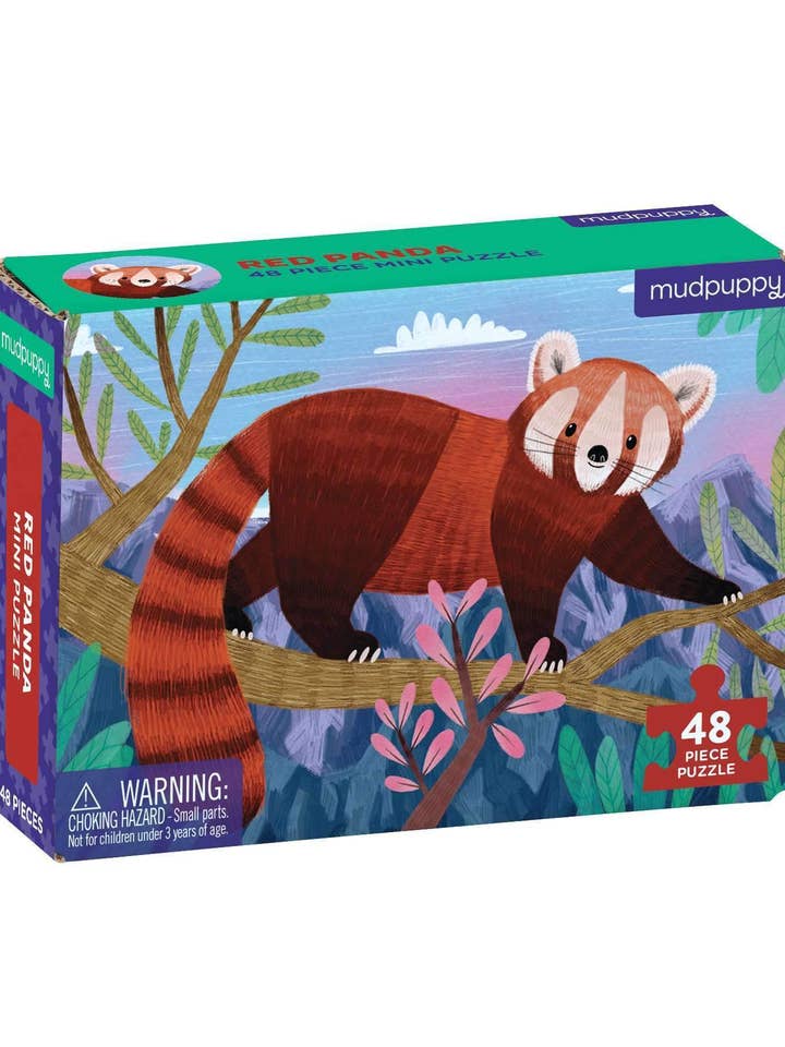 Red Panda 48 Piece Mini Puzzle for wholesale by Chronicle Books