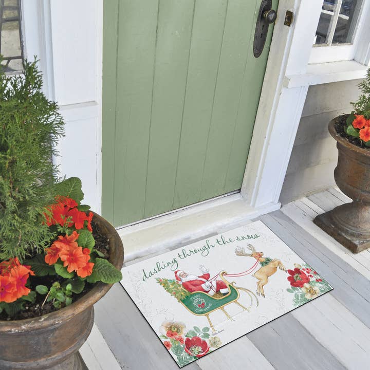 CounterArt/Highland Home/Thirstystone/CoasterStone - Wholesale Door Mat - "Holiday Tradition" Indoor/Outdoor Entryway Floor Mat