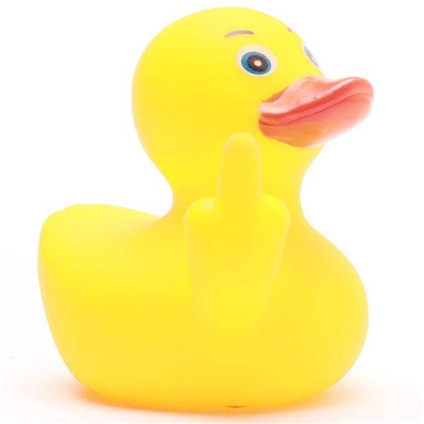 Duckshop - Wholesale Bath Toy - Baby - Duck You Rubber Duck - Middle Finger Rubber Duck
