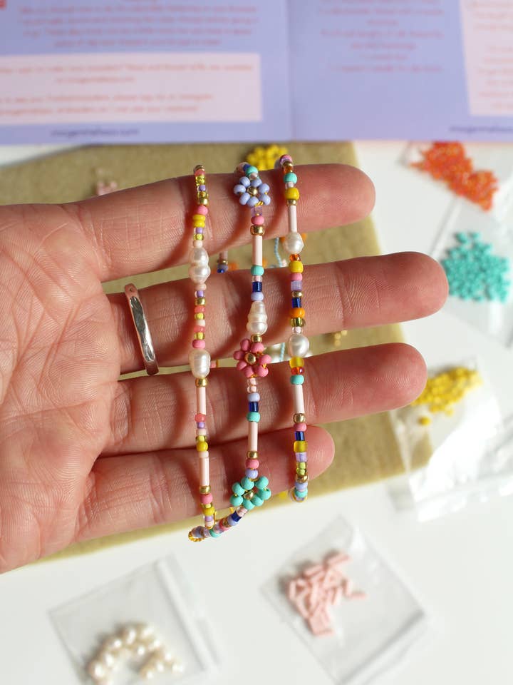 Freshwater Pearl and Bead Bracelet Kit for wholesale by Imogen Melissa