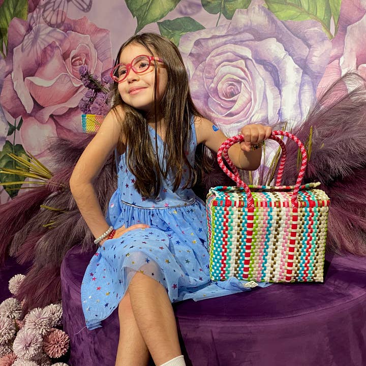 The Faria – Engroshandel Strandtaske – The Faria Håndvævede Strandtasker i Flerfarvet Genbrugsplast8