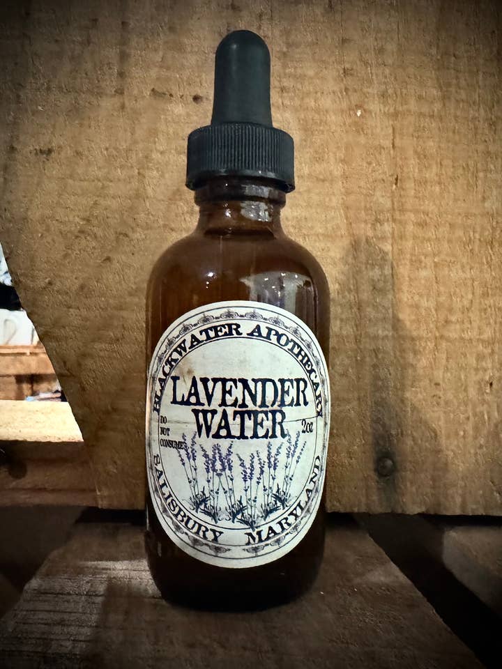 Lavender Water - Amber Glass Bottle & Dropper Top for wholesale by Blackwater Apothecary