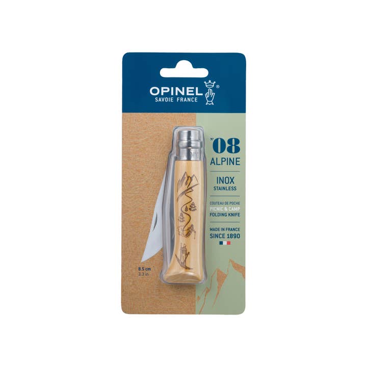 Opinel - Wholesale Pocket Knife/Holder - No.08 Alpine Adventures Folding Knife