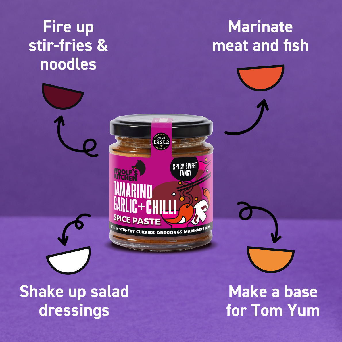 The Woolf's Kitchen – wholesale Marinade – Tamarind Garlic + Chilli, 190g Jar2