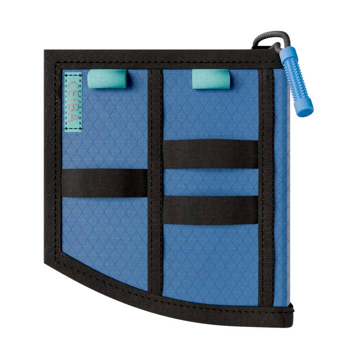 Nomad Teak Slim - Forlomme Pung | Reef Blue for engroshandel hos Ceiba Outfitters