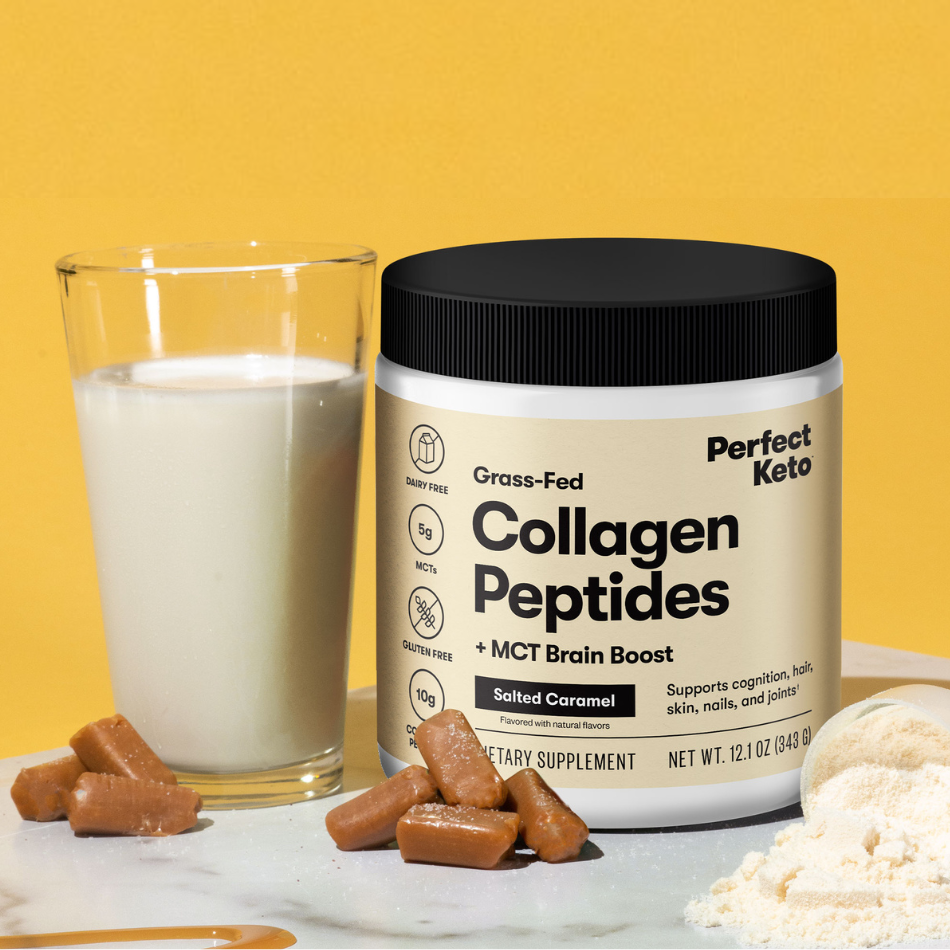 Perfect Keto - Wholesale Protein/Superfood Powder - Grass-Fed Collagen + MCT Oil, Dairy Free, Coffee Creamer8