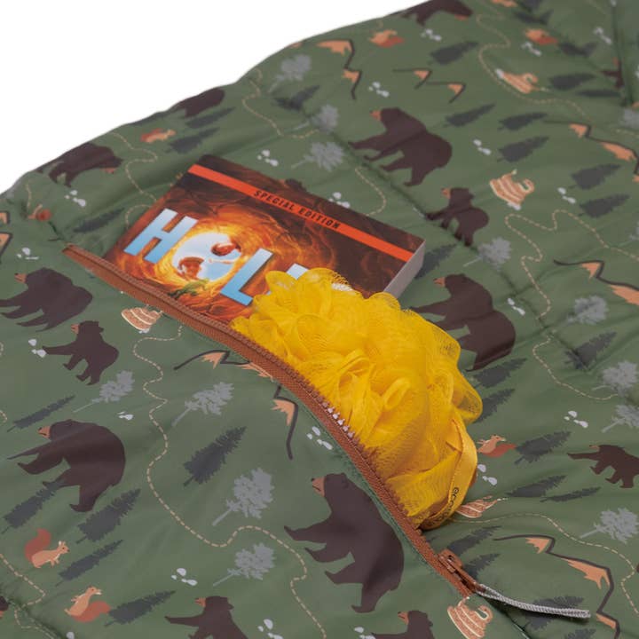 Mimish – Mochila - Crianças por atacado – Sleep-N-Pack™ – Tamanho para Crianças Pequenas | Amigos em Impressão: Trilho dos Ursos de Campismo10