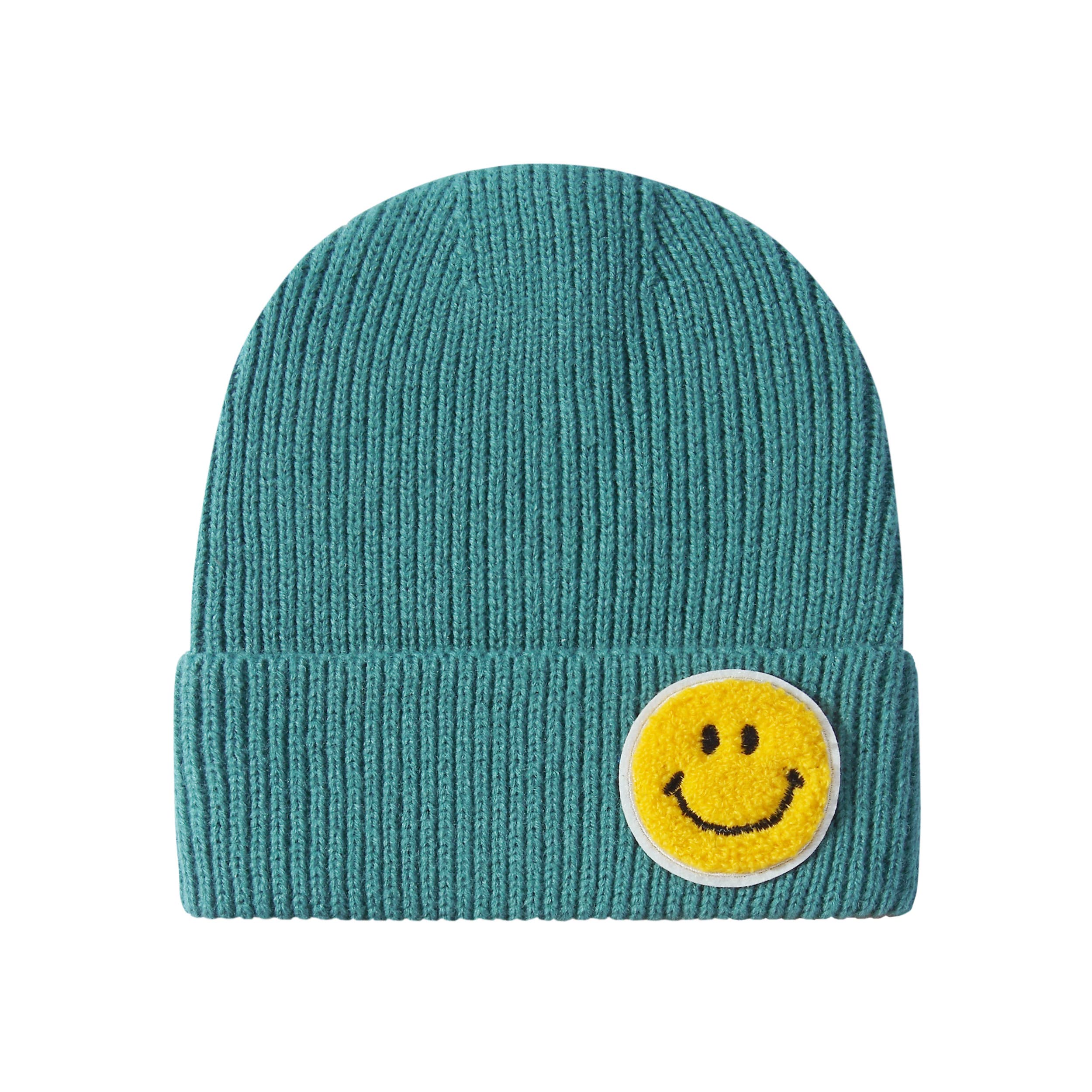 Shop Lev - Wholesale Beanie - Women's - Daily Smile Face Pastel Tone Ribbed Knit Beanie Hat9