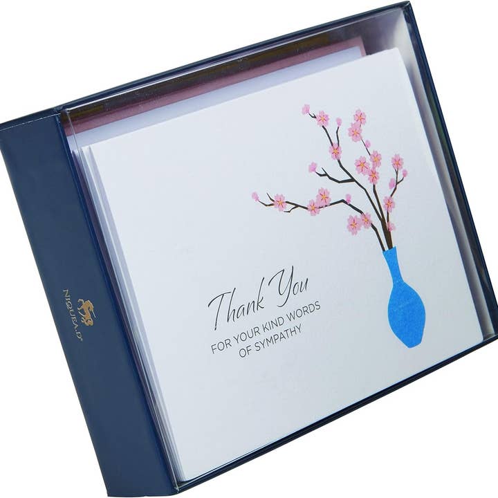 Cartões de Nota com Ramos de Flores de Simpatia em Caixa por atacado de NIQUEA.D