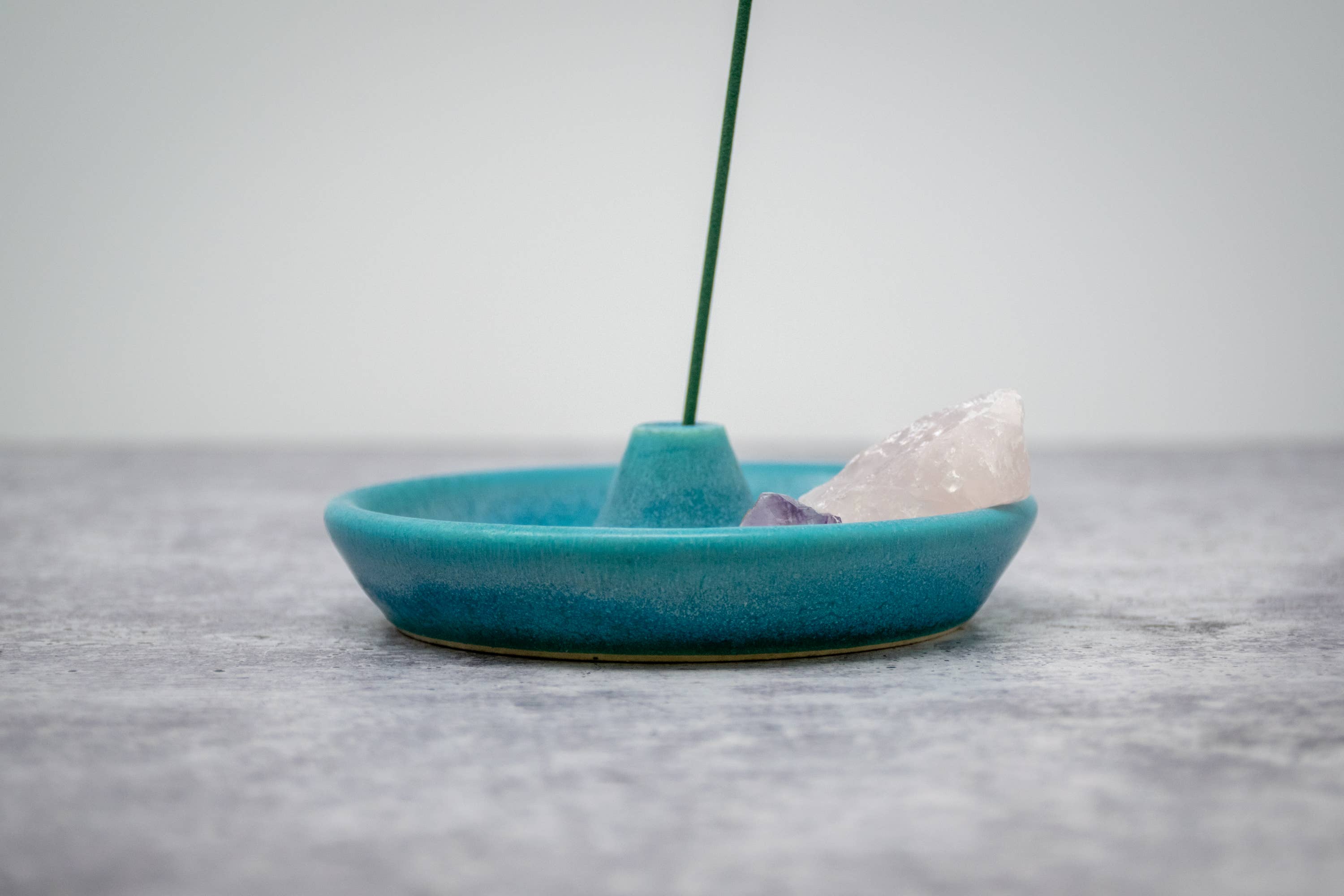 Pamela Ceramics - Wholesale Incense Holder - Incense Holder in Turquoise Crystal Glaze1