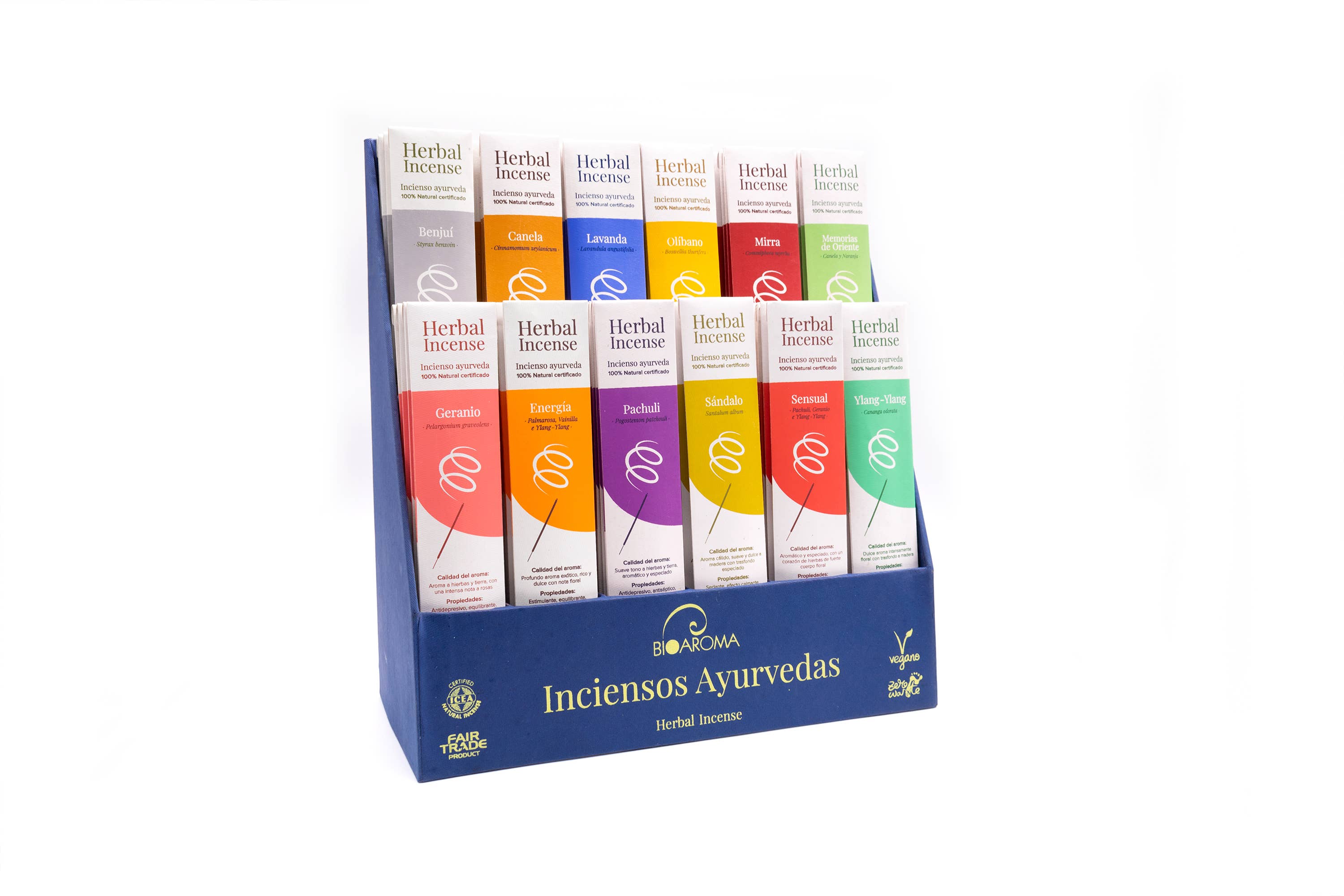 La Rueda Natural – Incenso por atacado – Expositor de Incensos Ecológicos BioAroma - Comércio Justo