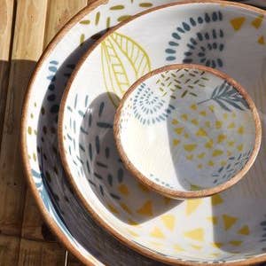 Maya Mallorca - Wholesale Serve Bowl - LARGE BOWL AND SPOON SET MANGO WOOD - MENORCA