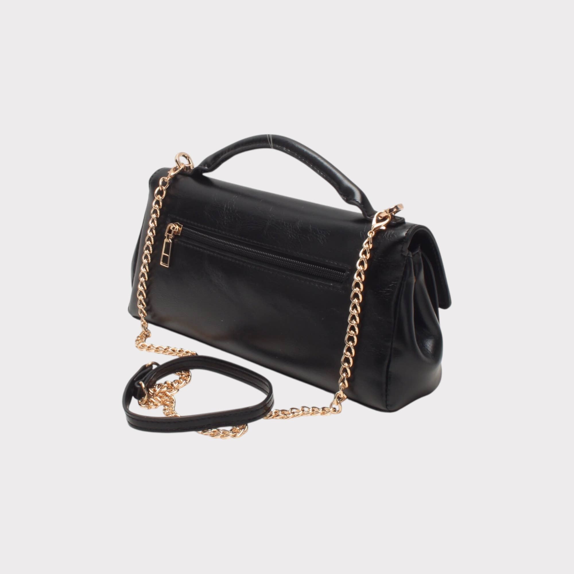 BESTINI - Wholesale Messengertas - Dames - Baguette tas, schouderriem en polsband, draaisluiting7